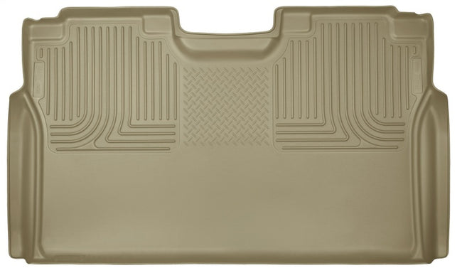 Husky Liners 15 Ford F-150 SuperCrew Cab WeatherBeater Tan 2nd Seat Floor Liner