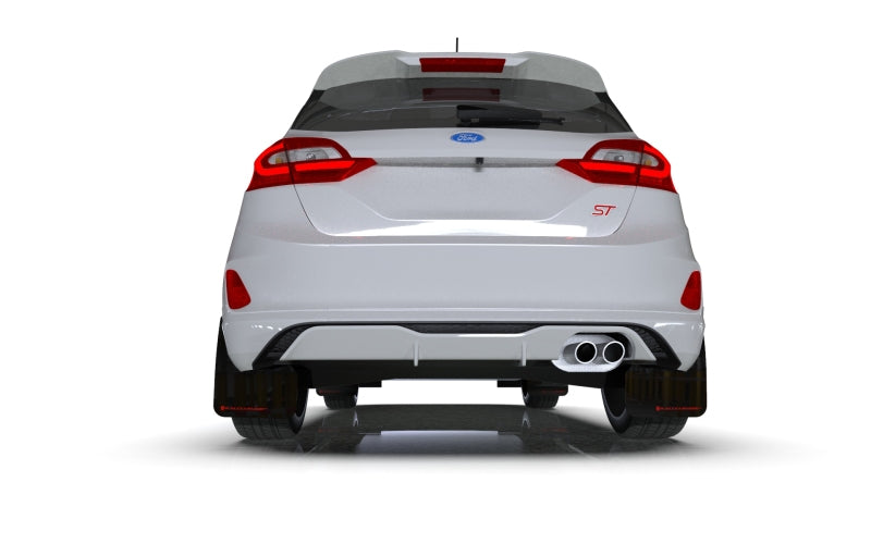 Rally Armor 18-22 Ford Fiesta ST MK8 Black UR Mud Flap w/ Blue Logo