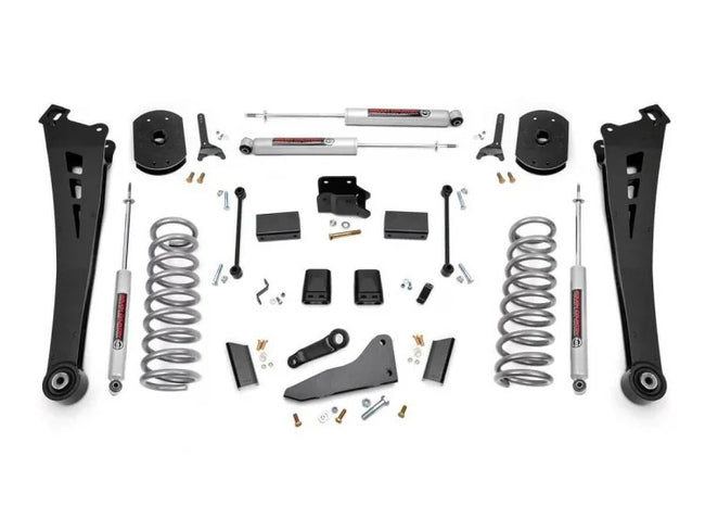 Rough Country 5 Inch Suspension Lift Kit Coil Springs Radius Arms 14-18 RAM 2500 4WD Diesel
