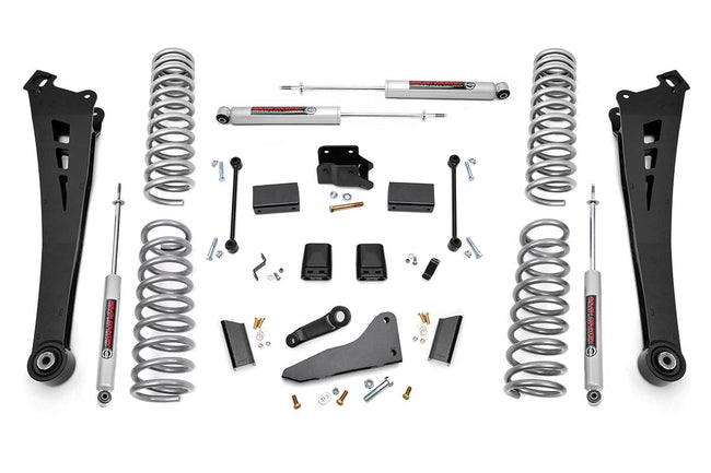 Rough Country 5.0 Inch Dodge Suspension Lift Kit Dual Rate Coil Springs Radius Arms 14-18 Ram 2500 4WD Diesel