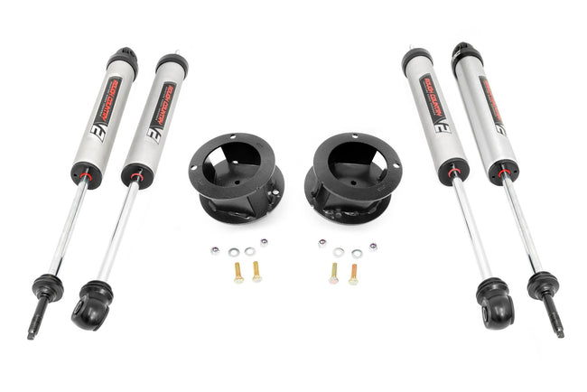 Rough Country 2.5 Inch Ram Leveling Kit w/ V2 Shocks For 14-25 2500 With OE Rear Coil Springs