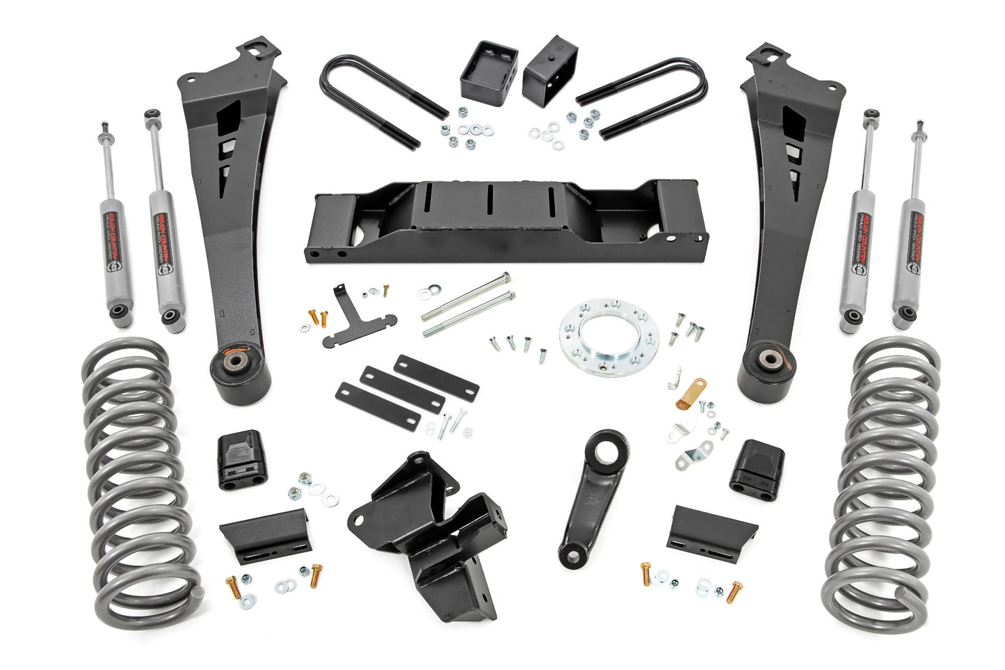 Rough Country 5.0 Inch Dodge Radius Arm Suspension Lift Kit w/AISIN Transmission (19-20 Ram 3500 4WD Diesel)