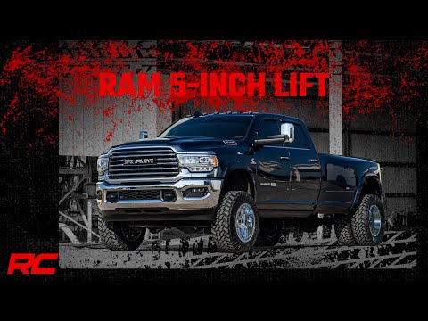 Rough Country 5.0 Inch Dodge Radius Arm Suspension Lift Kit w/AISIN Transmission (19-20 Ram 3500 4WD Diesel)