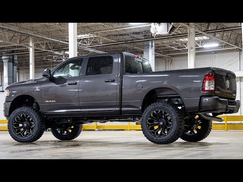 Rough Country 5.0 Inch Dodge Suspension Lift Kit Dual Rate Front and Rear Coil Springs Radius Arms 19-20 Ram 2500 4WD Diesel