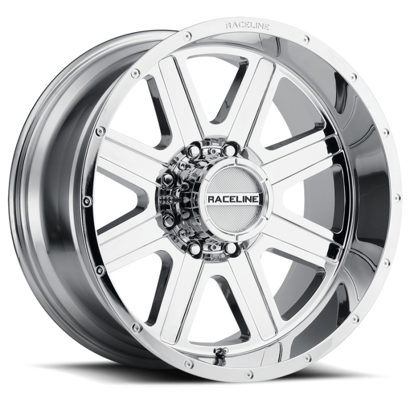 Raceline 940C Hostage 20x10in 5x127 BP -19mm Offset 78.1mm Bore - Chrome Wheel