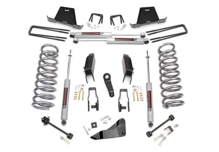 Rough Country 5 Inch Suspension Lift Kit Gas 08 Dodge Ram 3500/2500 Mega Cab