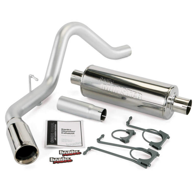 Banks Power 05-06 Ford 5.4/6.8L S/D Trk Monster Exhaust System - SS Single Exhaust w/ Chrome Tip