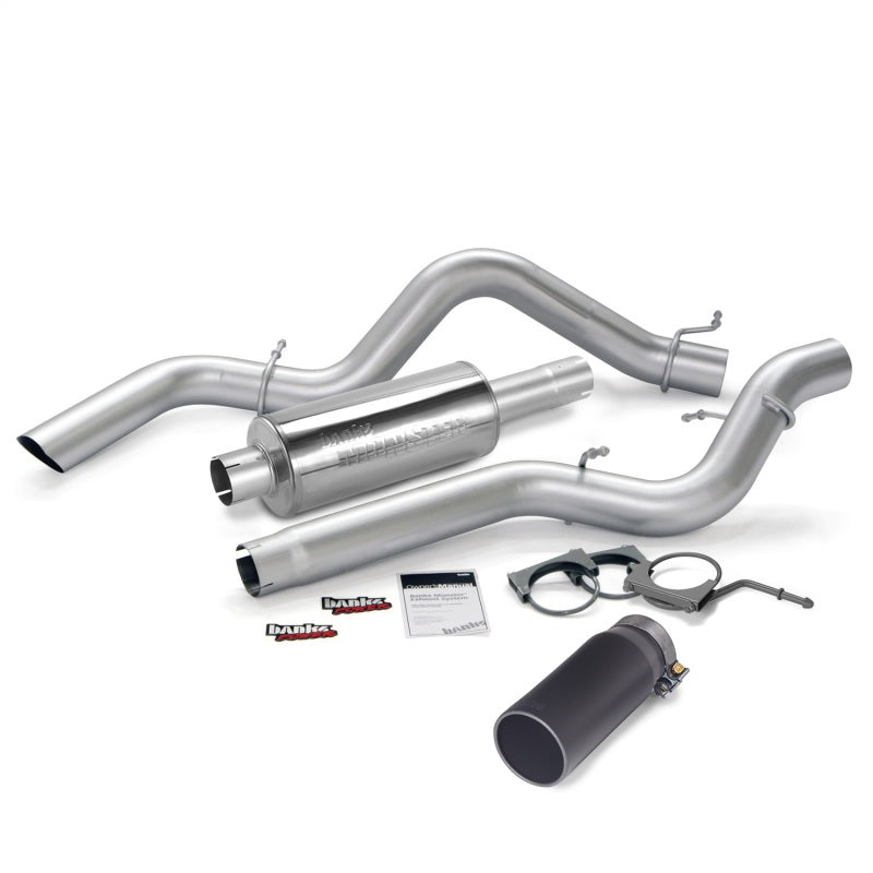 Banks Power 06-07 Chevy 6.6L CCLB Monster Exhaust System - SS Single Exhaust w/ Black Tip