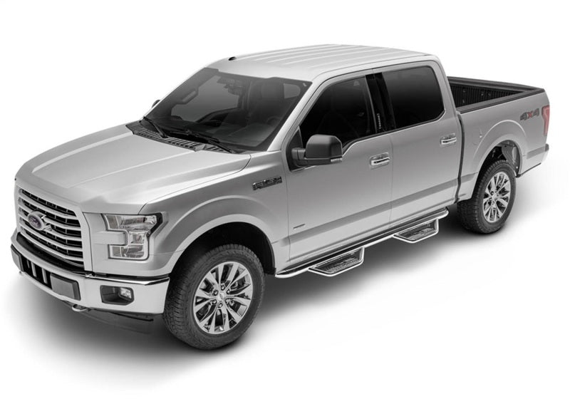 N-Fab Podium SS 09-14 Ford F-150/Raptor/Lobo SuperCrew - Polished Stainless - 3in