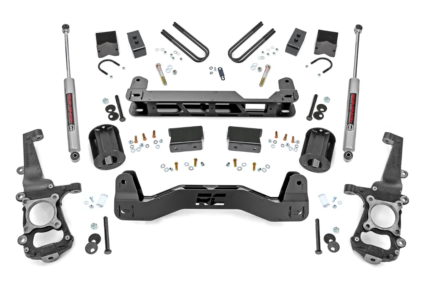 Rough Country 6 Inch Lift Kit with N3 Shocks 21-22 Ford F-150 2WD