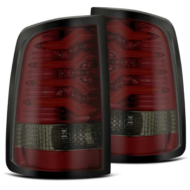 AlphaRex 10-18 Dodge Ram 1500 2500 3500 PRO-Series LED Taillights Red Smoke