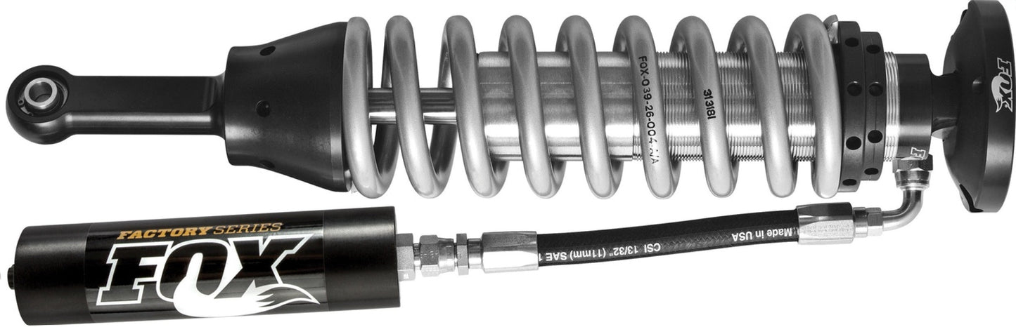 Fox 07+ Tundra 2.5 Factory Series 6.01in. Remote Reservoir Coilover Shock Set - Black/Zinc