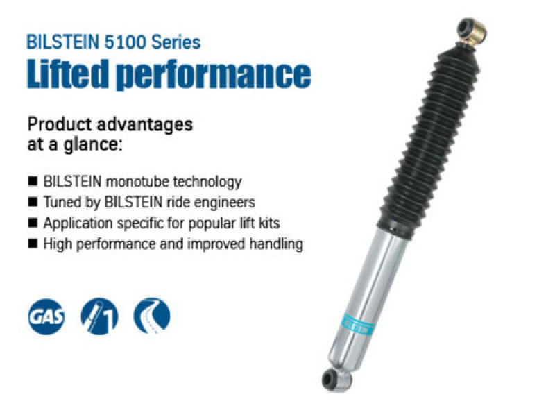 Bilstein 5100 Series 2014 Ford F-150 4WD Rear 46mm Monotube Shock Absorber