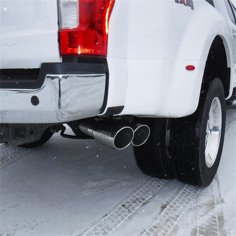 MBRP 17-22 Ford F-250/350/450 6.7L 4" Filter Back Single Side Dual Exit T409 Stainless Exhaust System