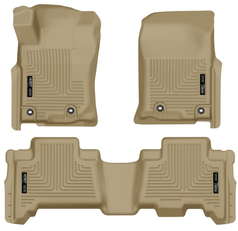 Husky Liners 2013 Toyota 4Runner WeatherBeater Tan Front & 2nd Seat Floor Liners