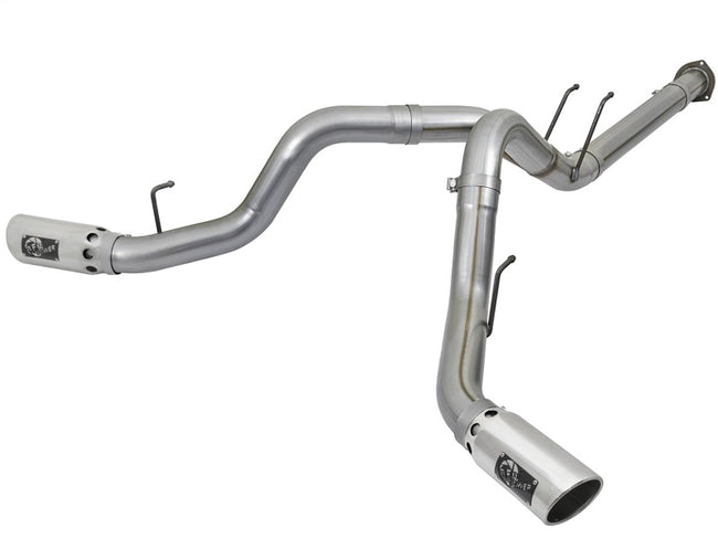 aFe POWER 4in DPF-Back SS Exhaust System 2017-2024 Ford Diesel Trucks V8-6.7L (td)