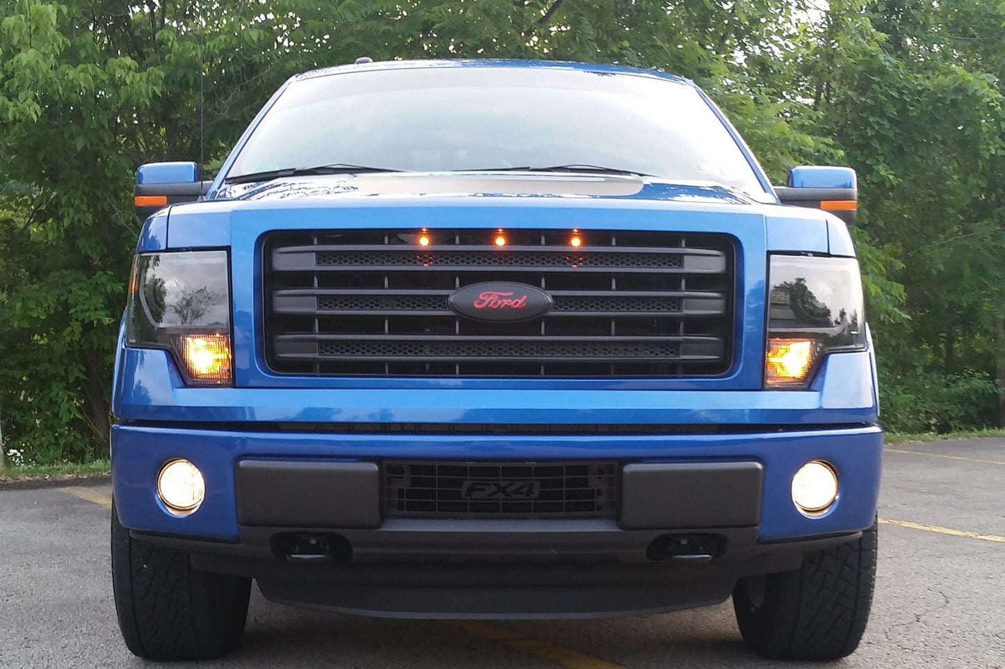 Custom Auto Works 2013-2014 F-150 Raptor Style Grill Light