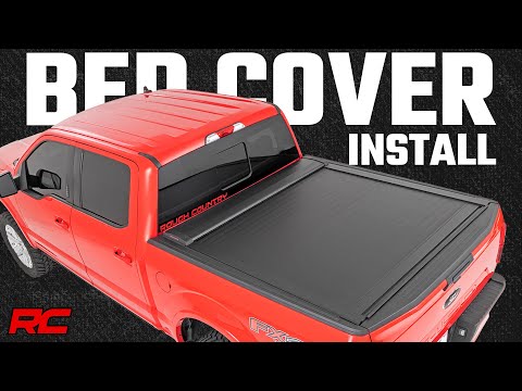 Rough Country Retractable Bed Cover 5.7 Foot Bed 15-20 Ford F-150 2WD/4WD