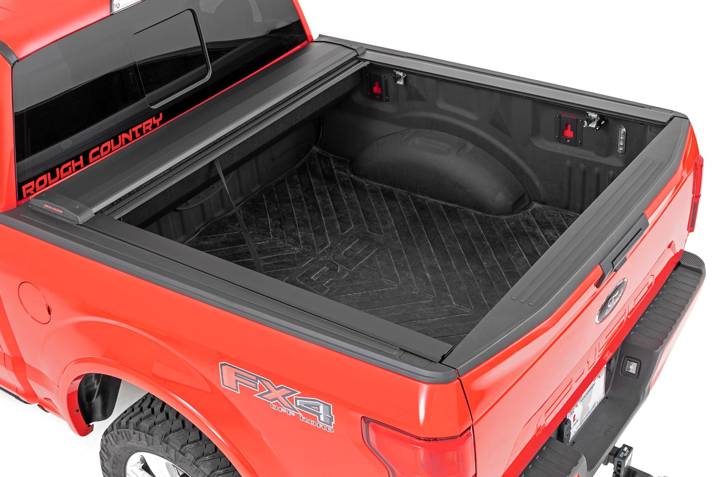 Rough Country Retractable Bed Cover 5.7 Foot Bed 21-22 Ford F-150 2WD/4WD