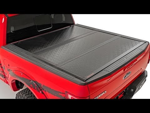 Rough Country Ford Low Profile Hard Tri-Fold Tonneau Cover 17-23 F-250/F-350 Super Duty 6.5 Foot Bed