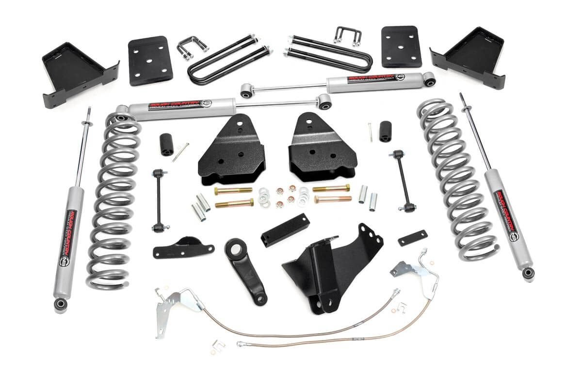 Rough Country 4.5 Inch Suspension Lift Kit w/N3 Shocks 08-10 F-250/350 4WD