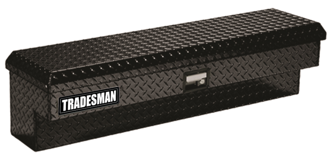 Tradesman Aluminum Side Bin Truck Tool Box (48in.) - Black