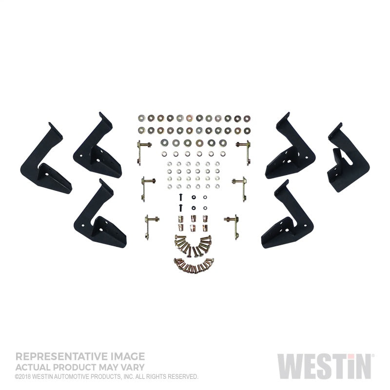 Westin/HDX Stainless 15-18 Ford F-150 SC/17-24 F-250/F-350 CC Drop Nerf Step Bars - Textured Black