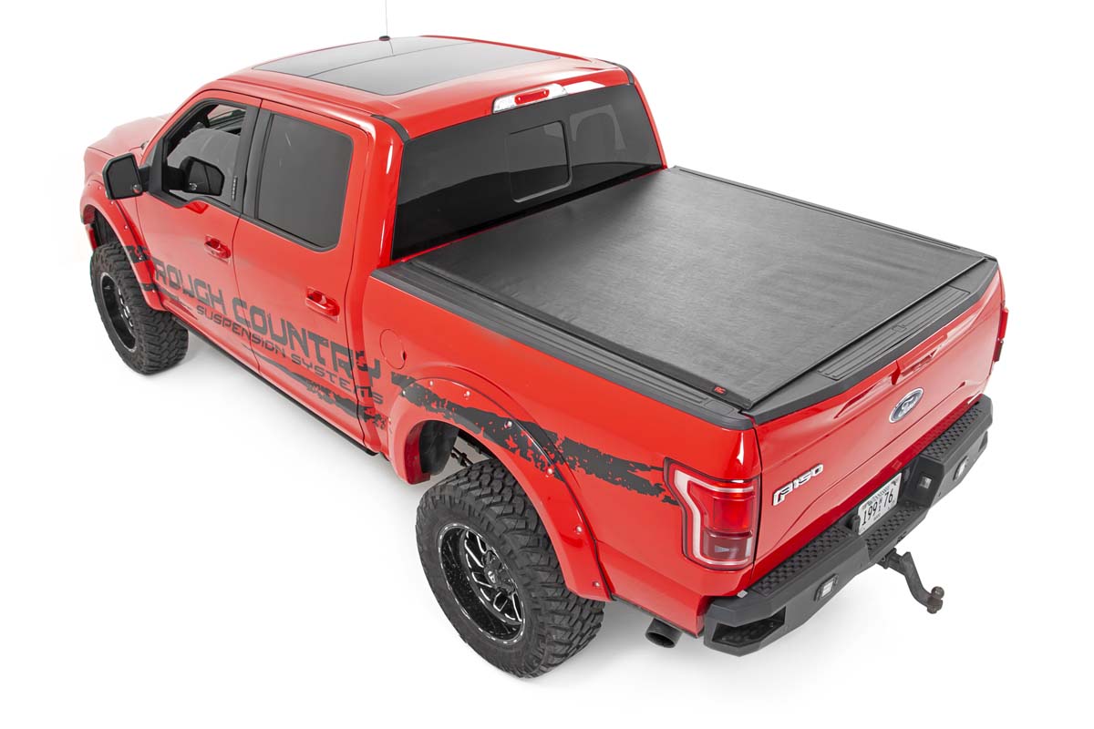 Rough Country Soft Roll Up Bed Cover 6.10  Foot Bed 17-22 Ford Super Duty 2WD/4WD