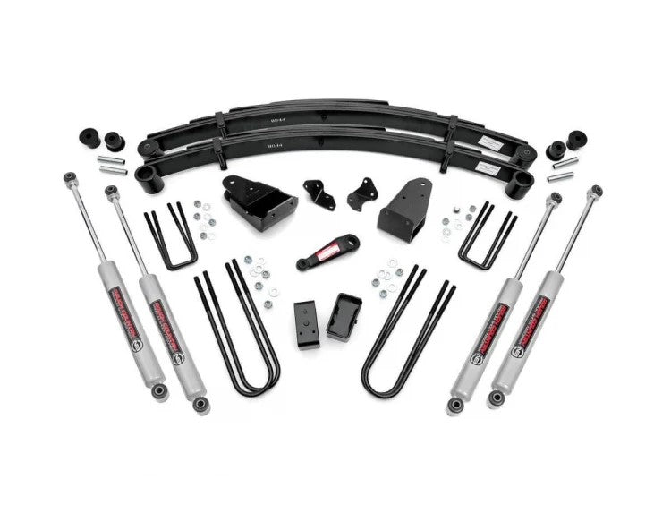 Rough Country 4 Inch Suspension Lift Kit 87-97 4WD Ford F-250