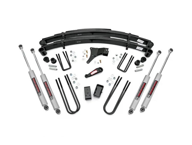 Rough Country 4 Inch Suspension Lift Kit 86-97 4WD Ford F-350