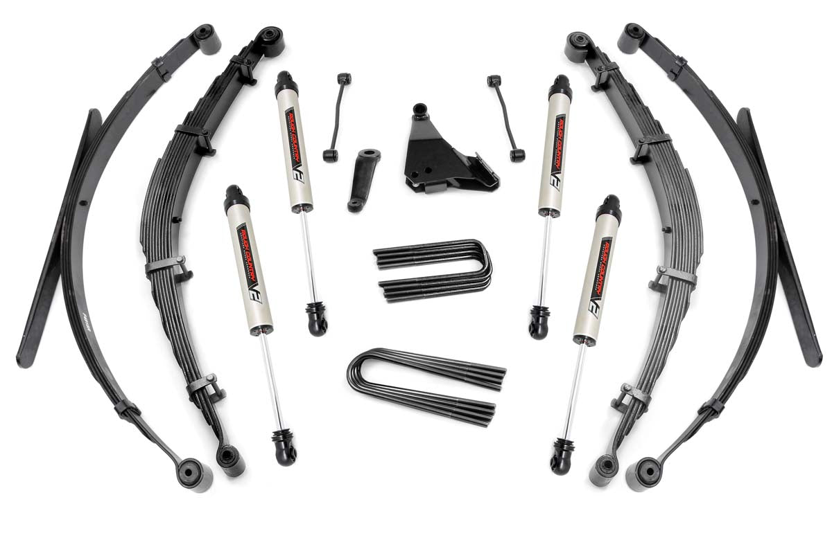Rough Country 6 Inch Suspension Lift System w/V2 Shocks 99 F-250/F-350 Super Duty