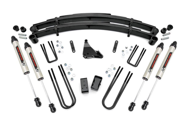 Rough Country 4 Inch Suspension Lift Kit w/V2 Shocks 99-04 F-250/F-350 Super Duty