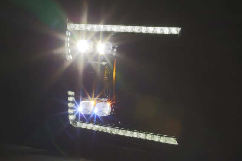 AlphaRex 18-20 Ford F-150 NOVA LED Projector Headlight Plank Style Alpha Black w/Activ Light/Sequential Signal/DRL