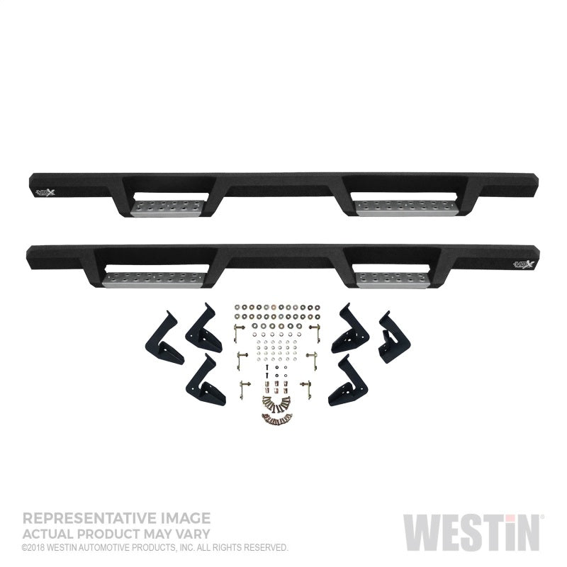 Westin/HDX 15-21 Chevrolet/GMC Colorado/Canyon Ext. Cab HDX SS Drop Nerf Step Bars - Textured Black