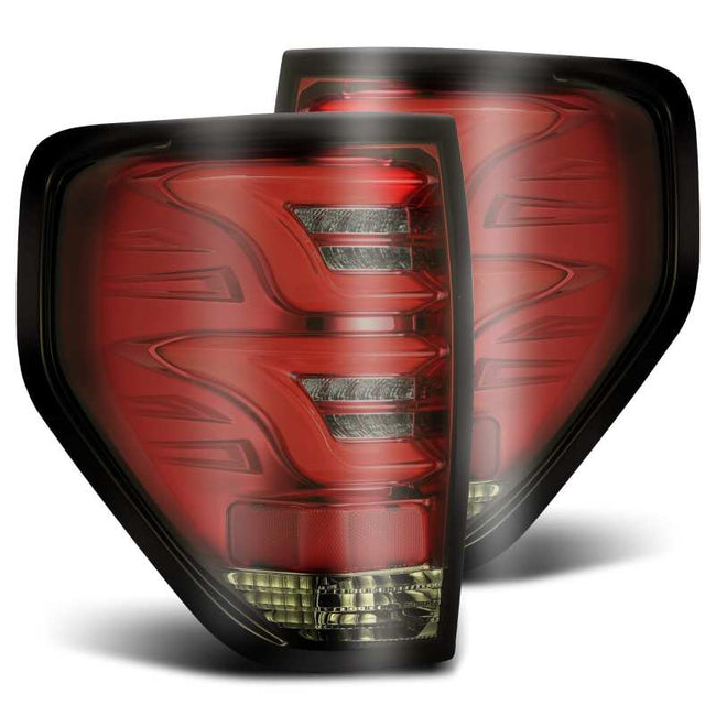 AlphaRex 09-14 Ford F-150 (Excludes Flareside Truck Bed Models) PRO-Series LED  Taillights Red Smoke