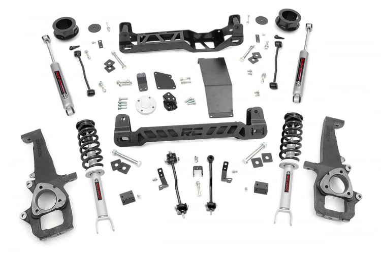 Rough Country 4 Inch Suspension Lift Kit N3 Struts & N3 Shocks 12-18 RAM 1500 4WD