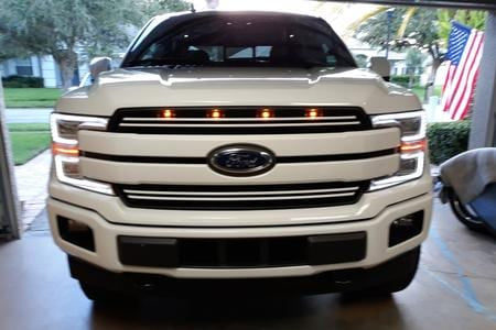 Custom Auto Works 2018-2020 F-150 XLT and Lariat Raptor Style Grill Light