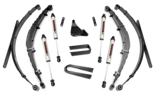 Rough Country 4 Inch Suspension Lift System w/V2 Shocks 99-04 F-250/F-350 Super Duty