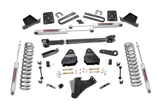 Rough Country 6 Inch Suspension Lift Kit w/Front Drive Shaft 17-19 F-250 4WD w/o Overloads Diesel