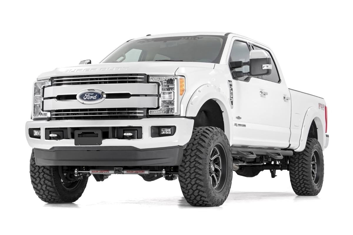 Rough Country 4.5 Inch Suspension Lift Kit w/Front Drive Shaft Vertex 17-19 F-250/350 4WD 4 Inch Axle Diesel