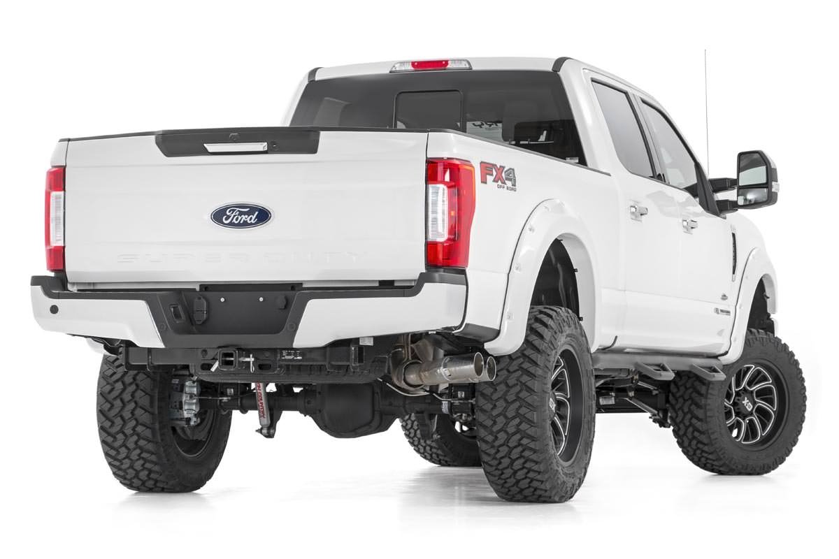 Rough Country 4.5 Inch Suspension Lift Kit 4 Inch Axle Diam w/V2 Shocks 17-19 F-250/350 4WD Diesel