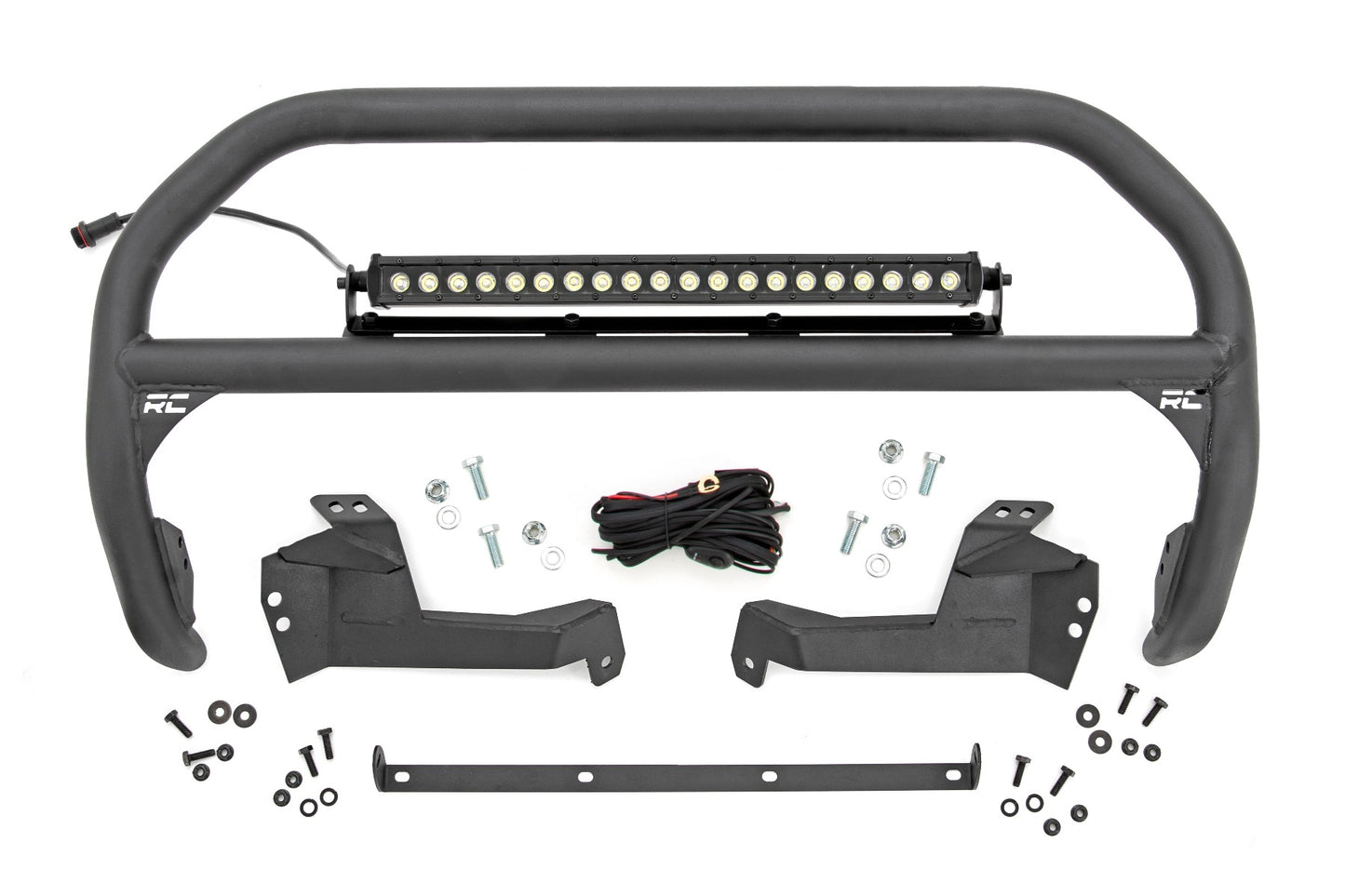 Rough Country Nudge Bar 20 Inch Black Series Single Row LED 2021 Ford Bronco Sport