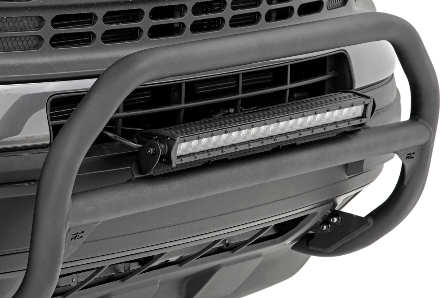 Rough Country Nudge Bar 20 Inch Black Series Single Row LED 2021 Ford Bronco Sport