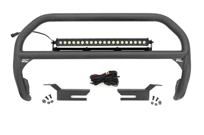 Rough Country Nudge Bar 20 Inch Black Series Single Row LED 21-23 Ford Bronco 4WD