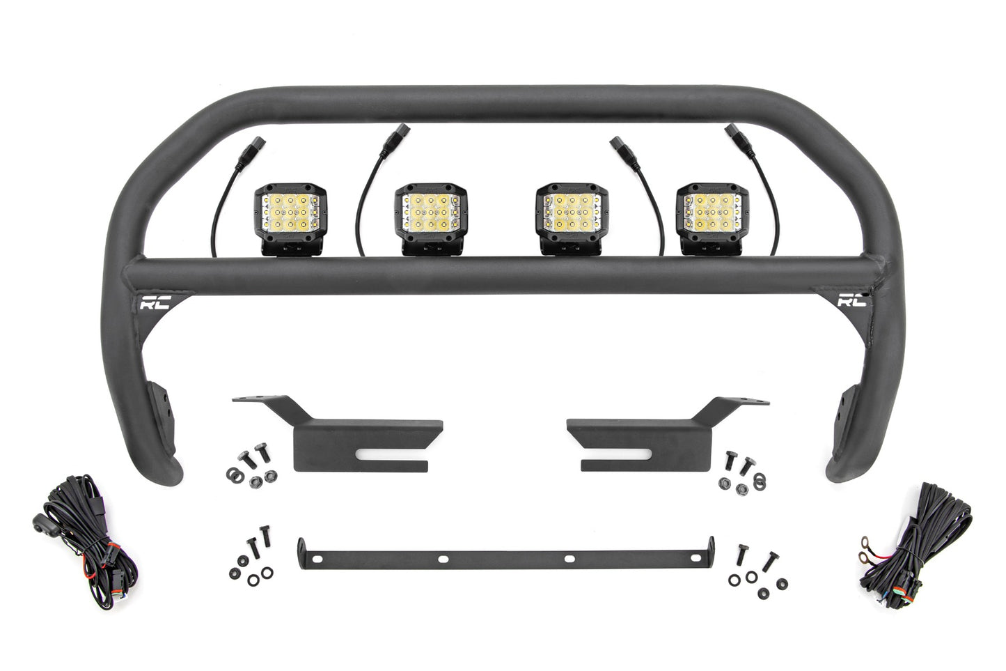 Rough Country Nudge Bar 3 Inch Osram Wide Angle Led (x4) 21-23 Ford Bronco 4WD