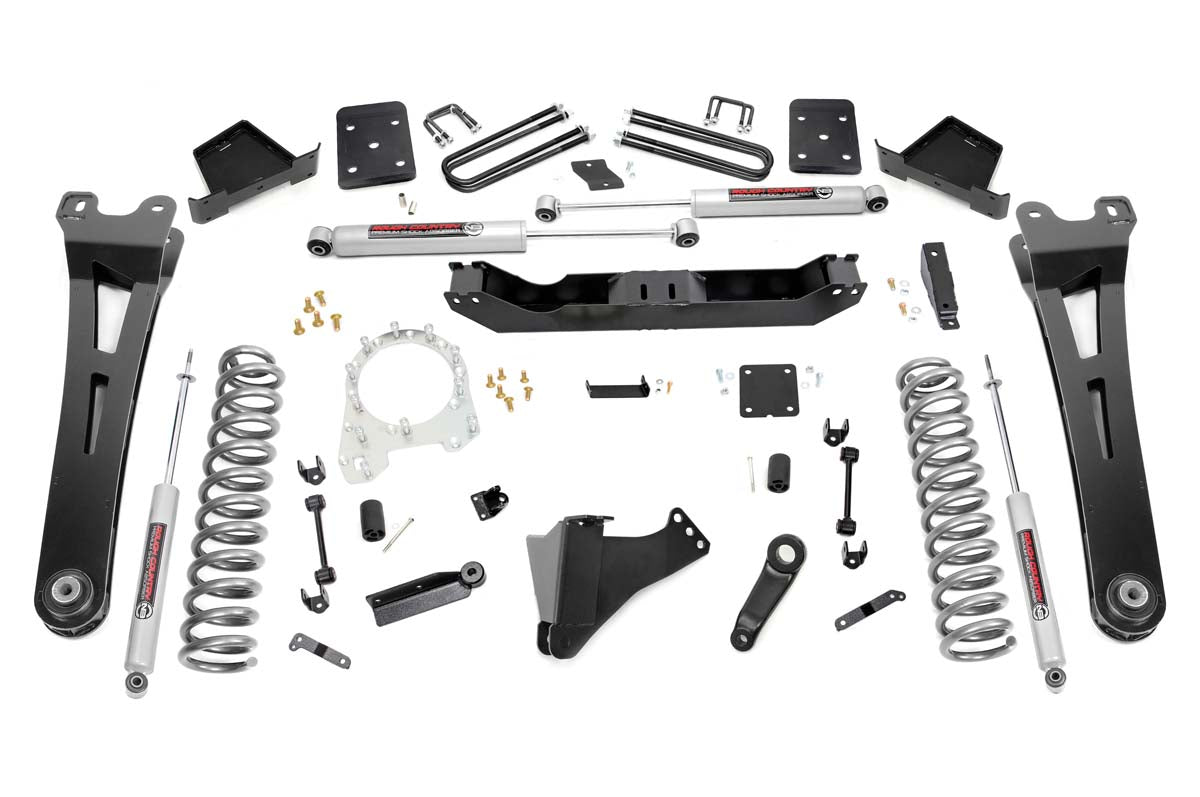 Rough Country 6 Inch Ford Radius Arm Suspension Lift Kit 17-19 F-250 4WD w/Overloads Diesel