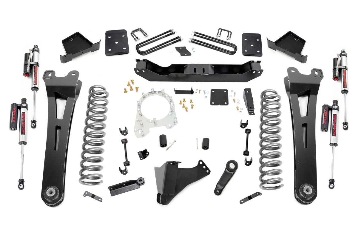 Rough Country 6 Inch Suspension Lift Kit w/Radius Arms Vertex 17-19 F-250 4WD w/Overloads Diesel