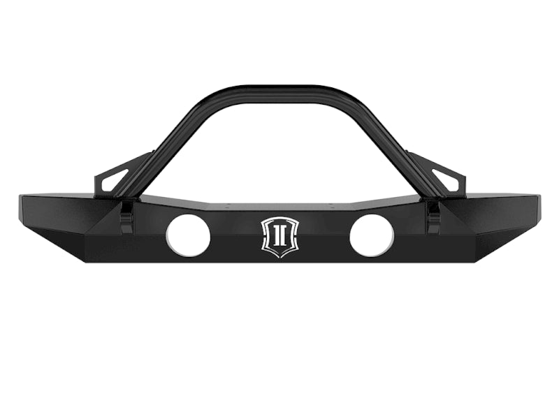 ICON 07-18 Jeep Wrangler JK Pro Series Mid Width Front Bumper w/Bar/Tabs