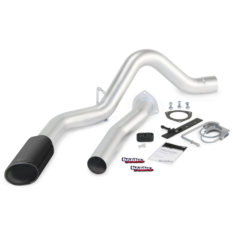 Banks Power 07-10 Chev 6.6L LMM ECSB-CCLB Monster Exhaust System - SS Single Exhaust w/ Black Tip