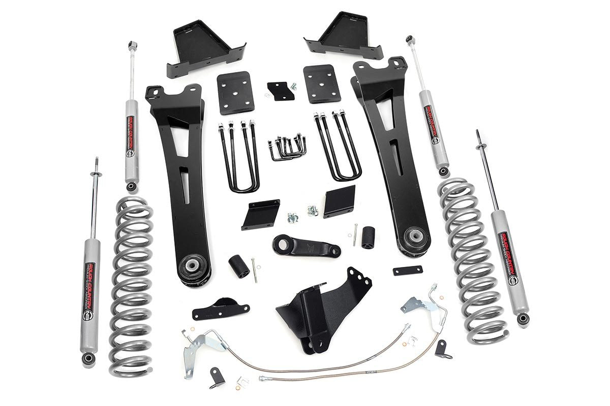 Rough Country 6 Inch Ford Radius Arm Suspension Lift Kit 11-14 F-250 Overloads
